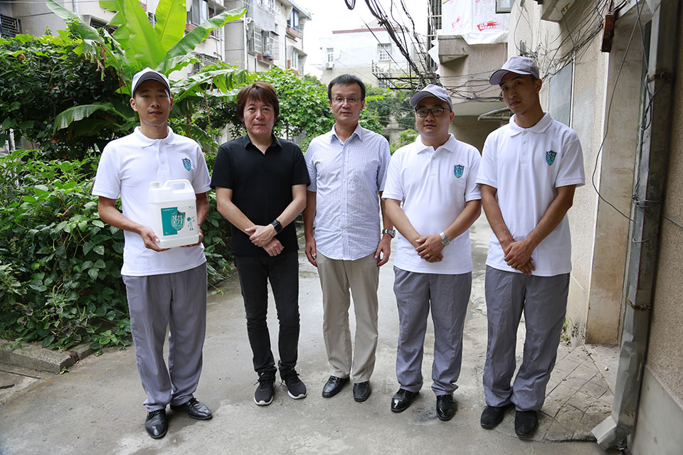 治理前工作人員和本間先生合影 治理前工作人員和本間先生合影