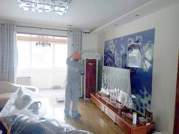 客餐廳頂面滾筒全方位施工 客餐廳頂面滾筒全方位施工