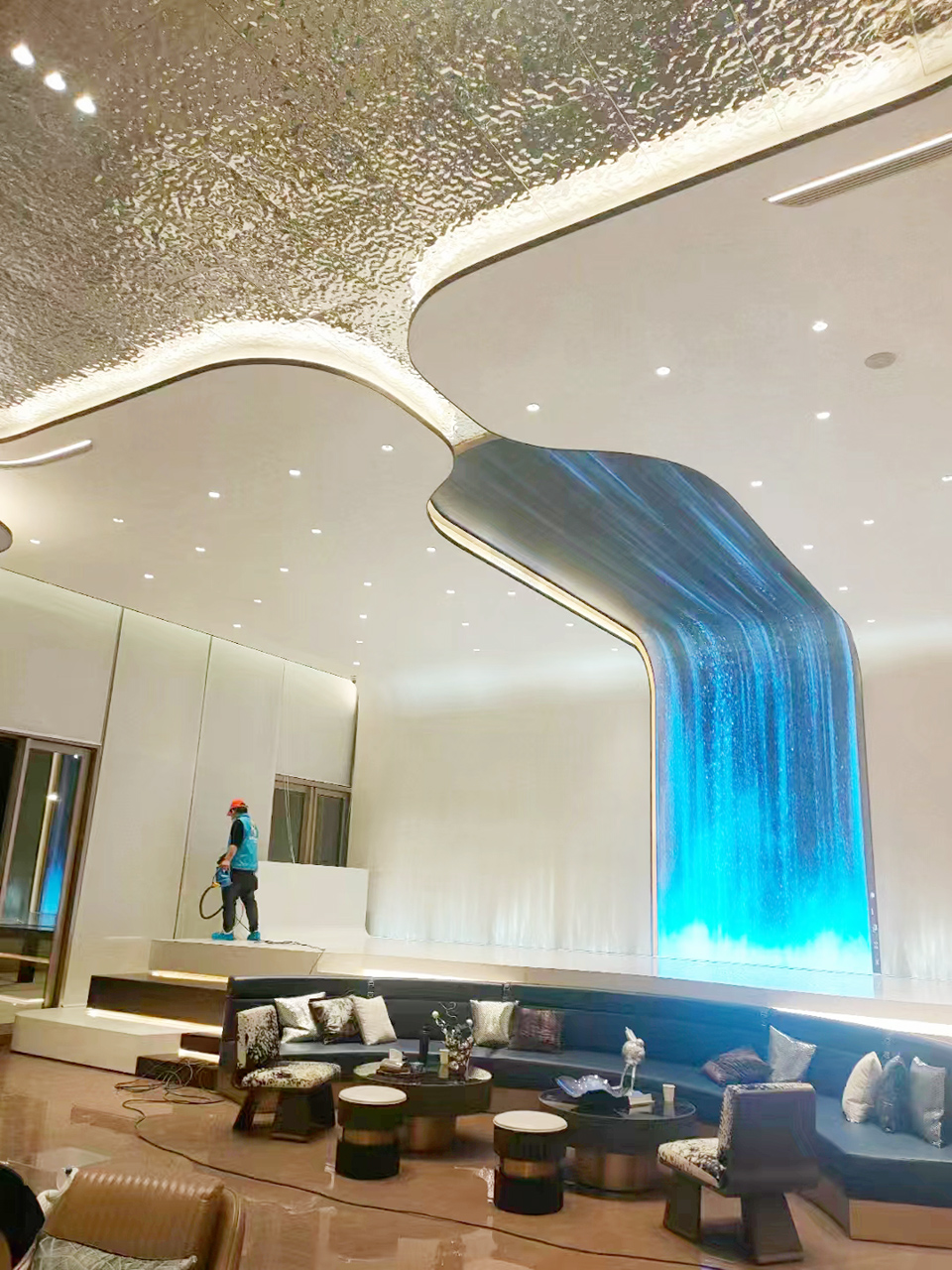 售樓部活動區域墻面噴槍施工治理 售樓部活動區域墻面噴槍施工治理